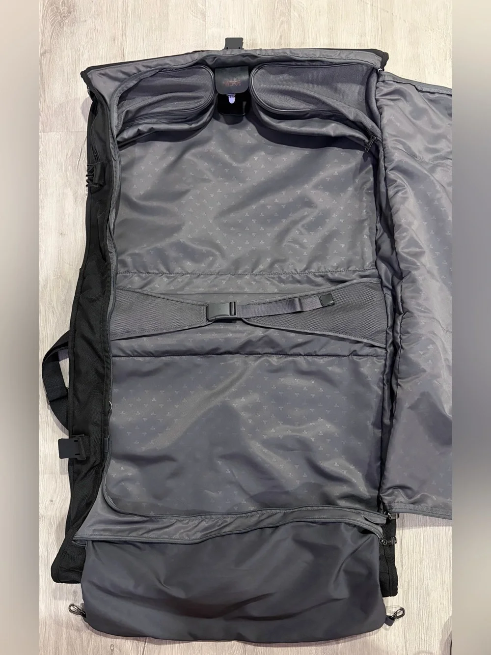 Tumi Black Travel Garment Bag with Multiple Exterior Pockets